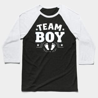 Team Boy Gender Reveal Baby Shower Blue Baseball T-Shirt